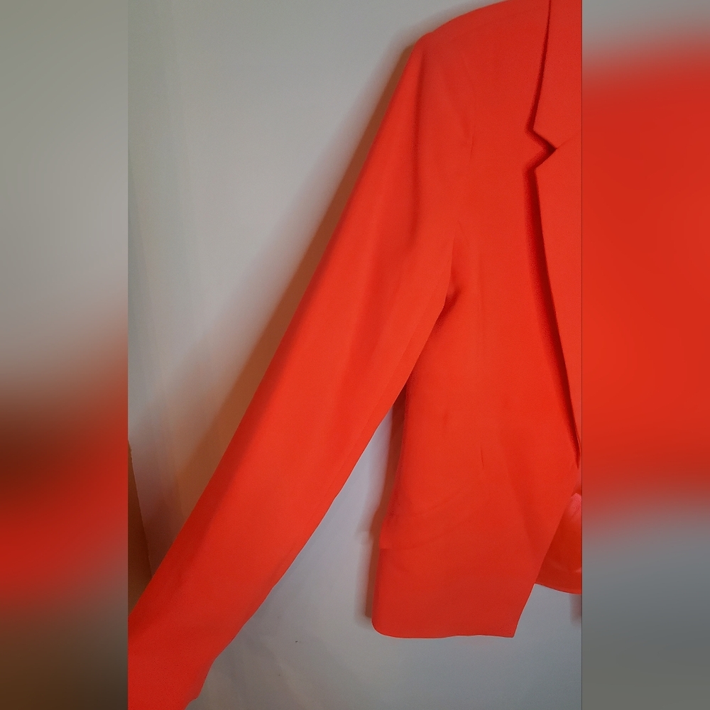 NWT BARDOT -size 4-Neon Coral Blazer/jacket long-sleeves - Picture 6 of 8
